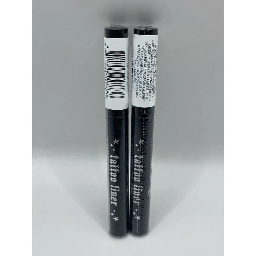 2x Mini KVD Tattoo Liner Liquid Eyeliner Trooper Black 0.007 Fl.oz New/Sealed
